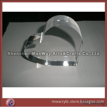 Heart shaped Elegent Acrylic/Plexiglass Photo/Card Holder